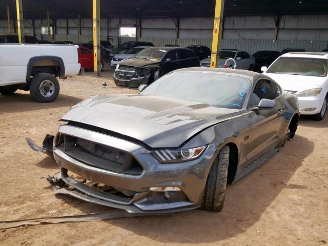 1FA6P8CF6H5225368 - 2017 FORD MUSTANG GT GRAY photo 2