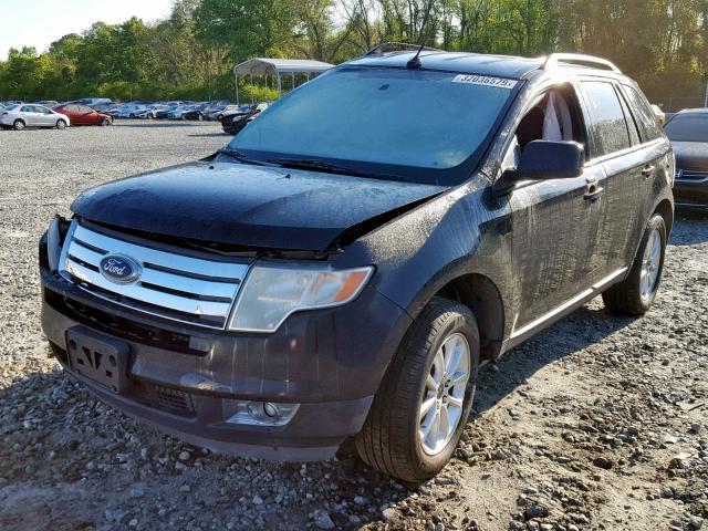 2FMDK3JC3ABA45449 - 2010 FORD EDGE SEL BLACK photo 2