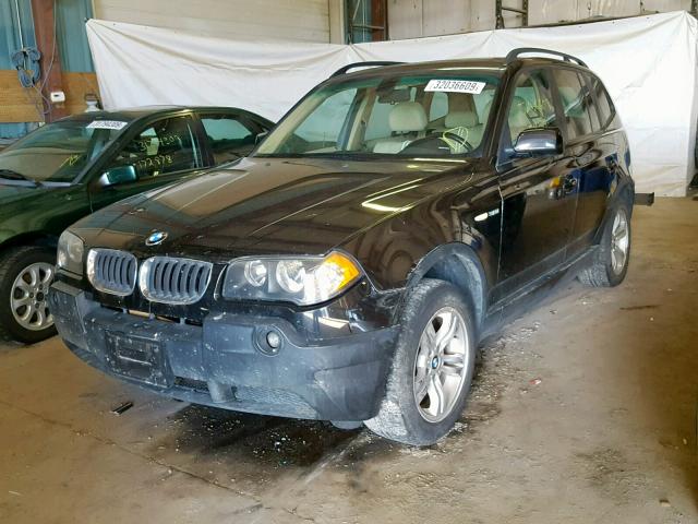 WBXPA93485WA31456 - 2005 BMW X3 3.0I BLACK photo 2