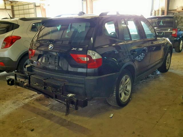 WBXPA93485WA31456 - 2005 BMW X3 3.0I BLACK photo 4