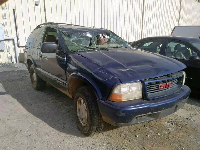 1GKCS18W51K166904 - 2001 GMC JIMMY BLUE photo 1