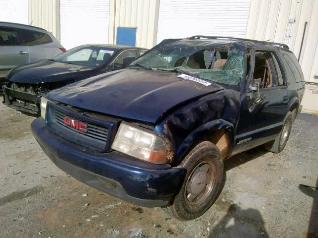 1GKCS18W51K166904 - 2001 GMC JIMMY BLUE photo 2