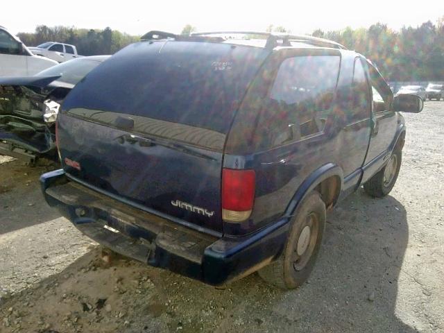 1GKCS18W51K166904 - 2001 GMC JIMMY BLUE photo 4