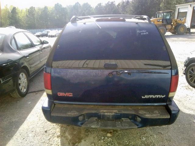 1GKCS18W51K166904 - 2001 GMC JIMMY BLUE photo 9