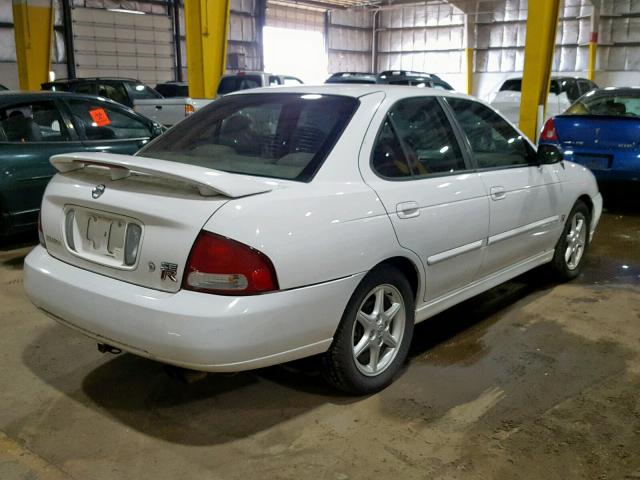 3N1AB51D42L702750 - 2002 NISSAN SENTRA SE- WHITE photo 4