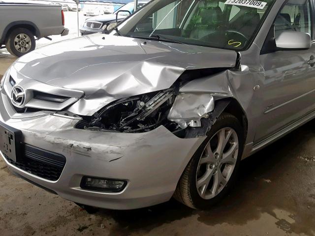 JM1BK344071749855 - 2007 MAZDA 3 HATCHBAC SILVER photo 9