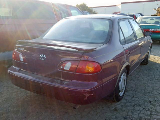 1NXBR18E2WZ046835 - 1998 TOYOTA COROLLA VE BURGUNDY photo 4