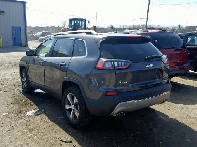 1C4PJMDX9KD165390 - 2019 JEEP CHEROKEE L GRAY photo 3