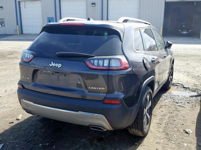 1C4PJMDX9KD165390 - 2019 JEEP CHEROKEE L GRAY photo 4