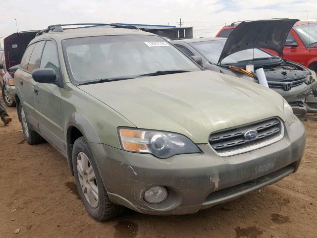 4S4BP61C557380740 - 2005 SUBARU LEGACY OUT GREEN photo 1