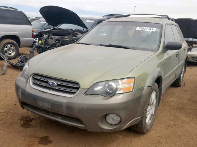 4S4BP61C557380740 - 2005 SUBARU LEGACY OUT GREEN photo 2