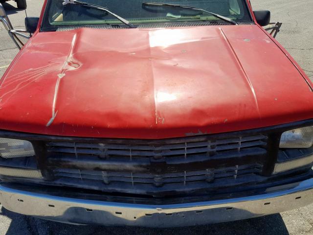 1GDHC34K5LE519801 - 1990 GMC SIERRA C35 RED photo 7