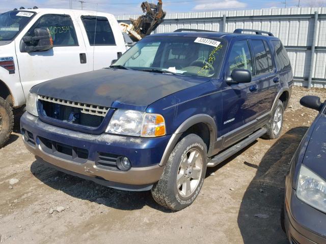 1FMZU64K34UA62710 - 2004 FORD EXPLORER E BLUE photo 2