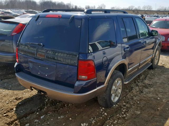 1FMZU64K34UA62710 - 2004 FORD EXPLORER E BLUE photo 4