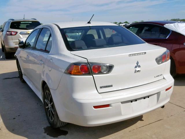 JA32U2FU3HU003769 - 2017 MITSUBISHI LANCER ES WHITE photo 3