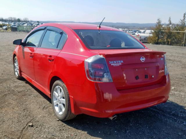 3N1AB6AP6CL637384 - 2012 NISSAN SENTRA 2.0 RED photo 3