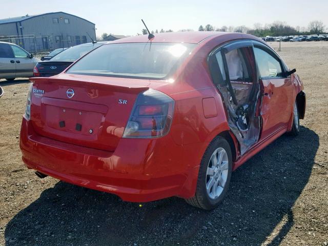 3N1AB6AP6CL637384 - 2012 NISSAN SENTRA 2.0 RED photo 4