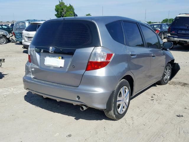 JHMGE8H29AS026928 - 2010 HONDA FIT CHARCOAL photo 4