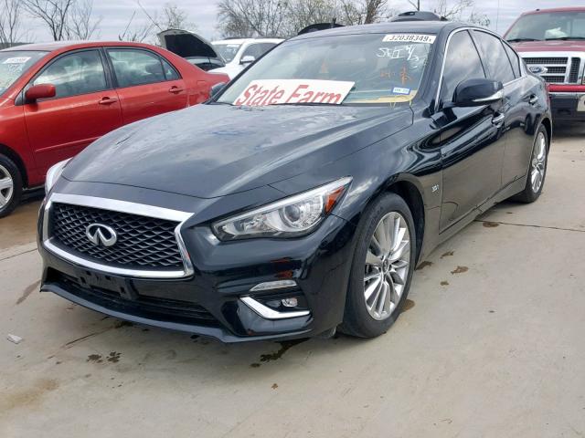 JN1EV7AP6JM591458 - 2018 INFINITI Q50 LUXE BLACK photo 2