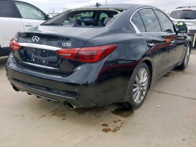 JN1EV7AP6JM591458 - 2018 INFINITI Q50 LUXE BLACK photo 4