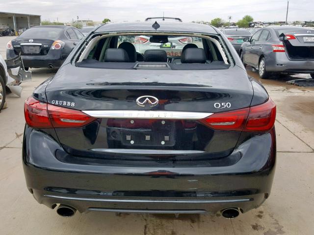 JN1EV7AP6JM591458 - 2018 INFINITI Q50 LUXE BLACK photo 9