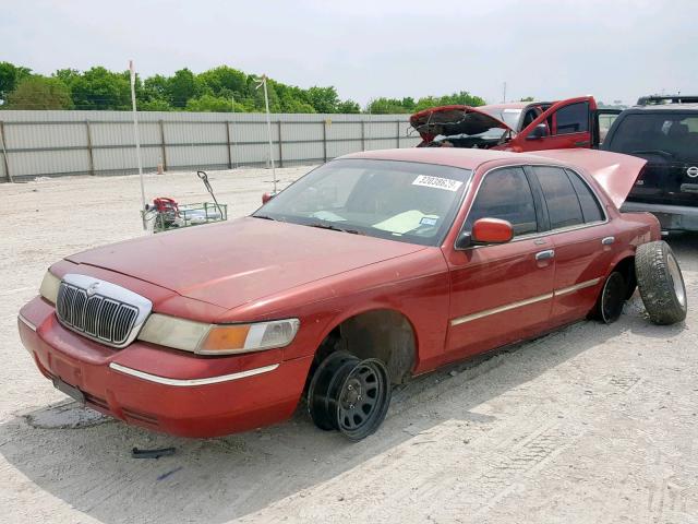 2MEFM75W8YX736006 - 2000 MERCURY GRAND MARQ RED photo 2