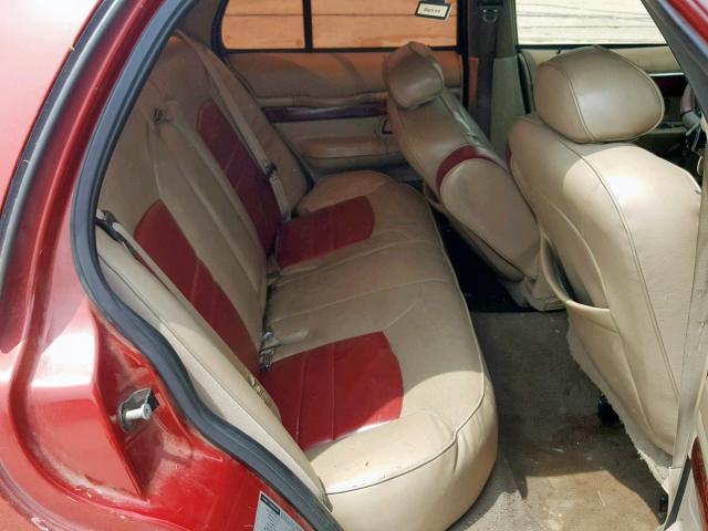 2MEFM75W8YX736006 - 2000 MERCURY GRAND MARQ RED photo 6