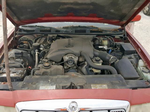 2MEFM75W8YX736006 - 2000 MERCURY GRAND MARQ RED photo 7