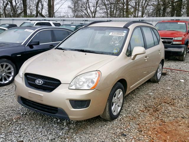 KNAFG526687151199 - 2008 KIA RONDO LX TAN photo 2