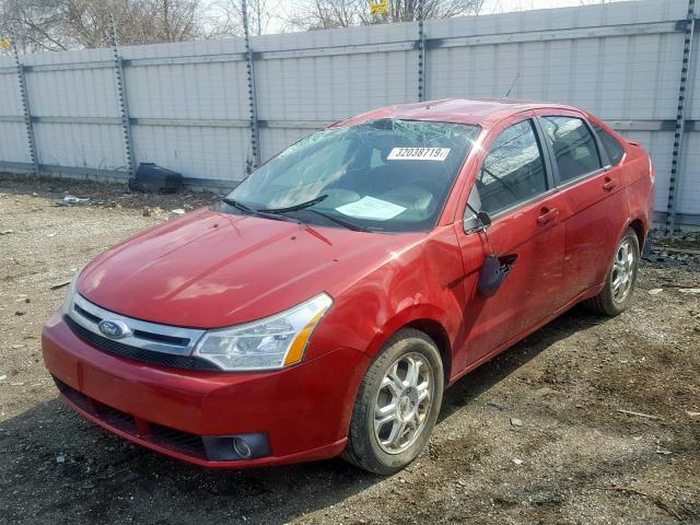 1FAHP36N39W260833 - 2009 FORD FOCUS SES RED photo 2