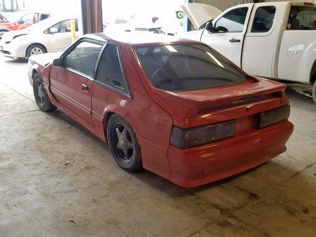 1FABP42E5JF251086 - 1988 FORD MUSTANG GT RED photo 3