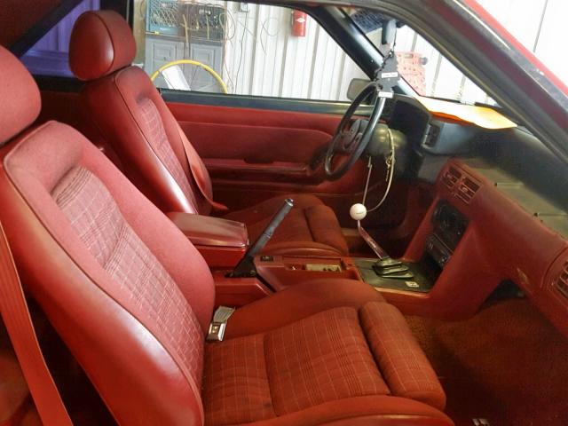 1FABP42E5JF251086 - 1988 FORD MUSTANG GT RED photo 5