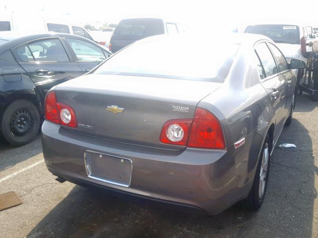 1G1ZB5EB1A4124130 - 2010 CHEVROLET MALIBU LS GRAY photo 4