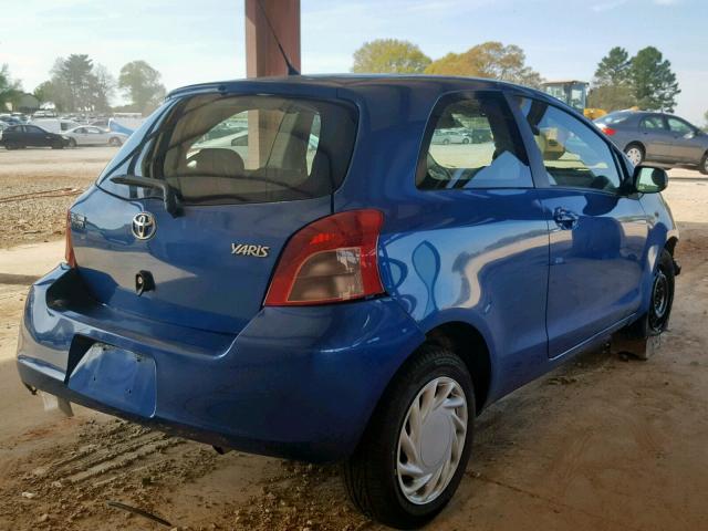 JTDJT923885175781 - 2008 TOYOTA YARIS BLUE photo 4