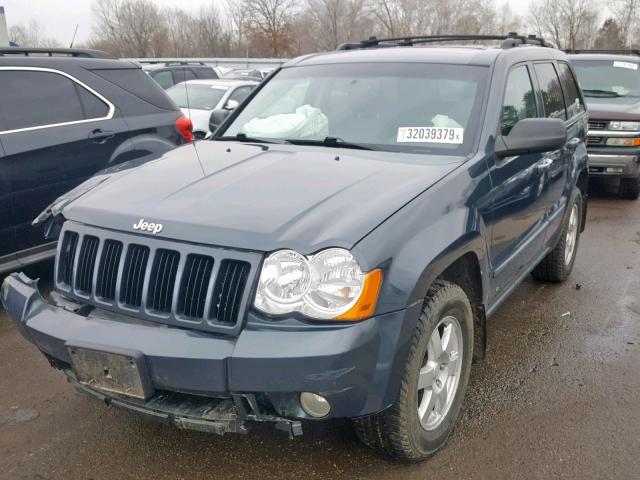 1J8HR48N28C154180 - 2008 JEEP GRAND CHER BLUE photo 2