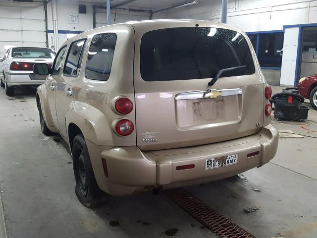 3GNDA13D86S656409 - 2006 CHEVROLET HHR LS Marrón foto 3
