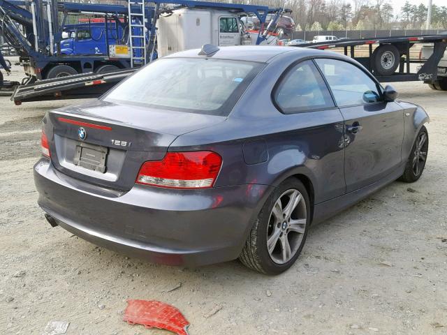 WBAUP735X8VF09413 - 2008 BMW 128 I GRAY photo 4