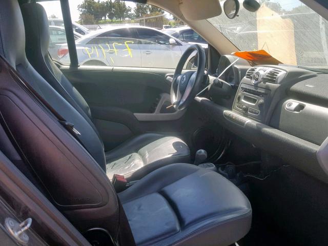 WMEEK31X38K148822 - 2008 SMART FORTWO PAS 黑色 照片 5