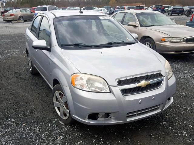 KL1TD56E99B657180 - 2009 CHEVROLET AVEO LS SILVER photo 1