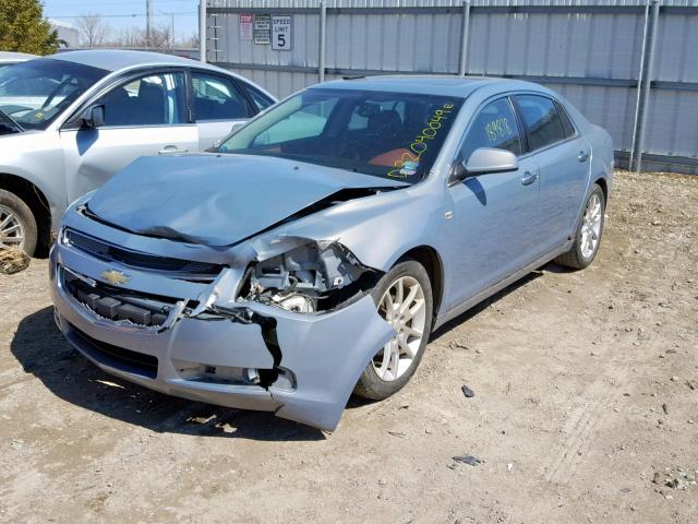 1G1ZK57768F165442 - 2008 CHEVROLET MALIBU LTZ BLUE photo 2