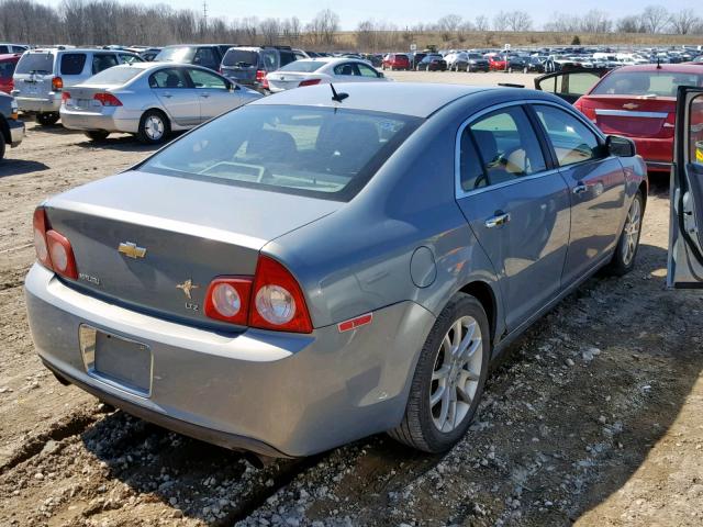 1G1ZK57768F165442 - 2008 CHEVROLET MALIBU LTZ BLUE photo 4