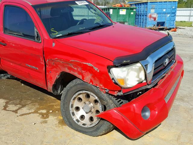 5TENX62N95Z060492 - 2005 TOYOTA TACOMA PRE RED photo 9