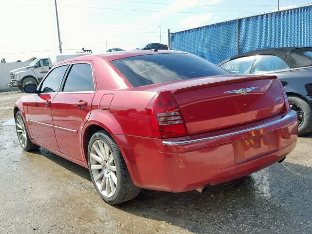 2C3KA63H97H790659 - 2007 CHRYSLER 300C RED photo 3