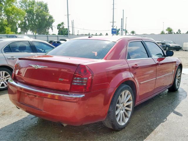 2C3KA63H97H790659 - 2007 CHRYSLER 300C RED photo 4