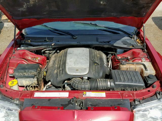 2C3KA63H97H790659 - 2007 CHRYSLER 300C RED photo 7