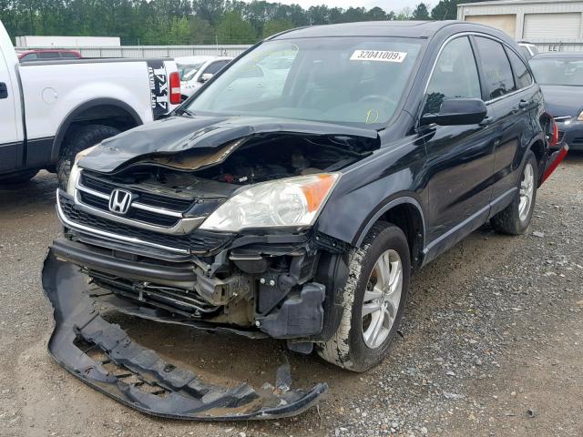 5J6RE3H77BL024495 - 2011 HONDA CR-V EXL BLACK photo 2