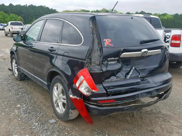 5J6RE3H77BL024495 - 2011 HONDA CR-V EXL BLACK photo 3