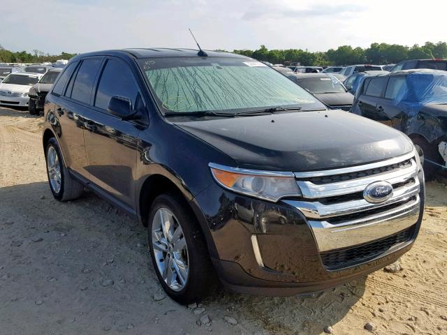 2FMDK3JC4DBC48483 - 2013 FORD EDGE SEL BLACK photo 1