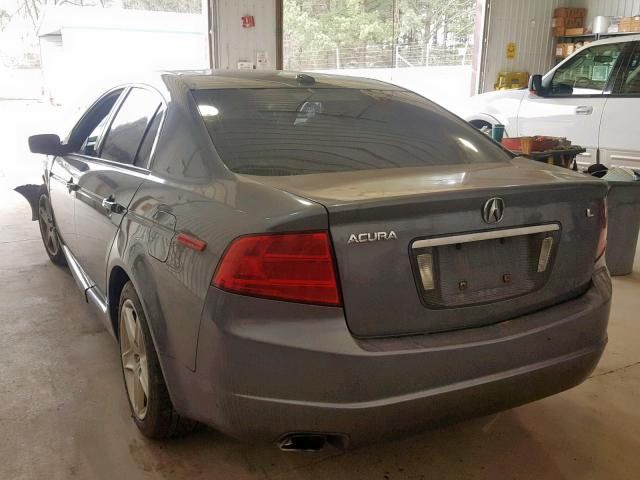 19UUA66226A065530 - 2006 ACURA 3.2TL GRAY photo 3