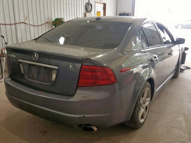 19UUA66226A065530 - 2006 ACURA 3.2TL GRAY photo 4